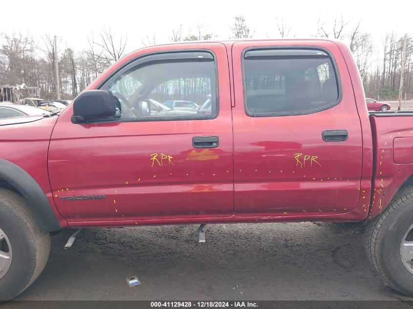 2001 Toyota Tacoma Base V6 VIN: 5TEHN72N61Z767682 Lot: 41129428