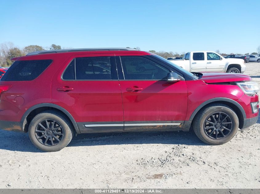 2016 Ford Explorer Xlt VIN: 1FM5K7D82GGB04091 Lot: 41129451