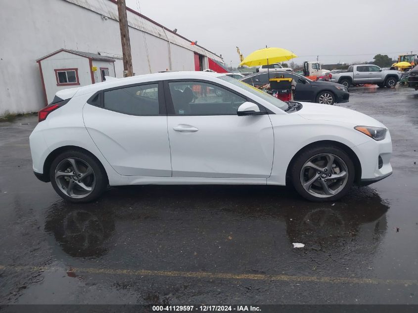 2019 Hyundai Veloster 2.0 VIN: KMHTG6AF2KU019655 Lot: 41129597