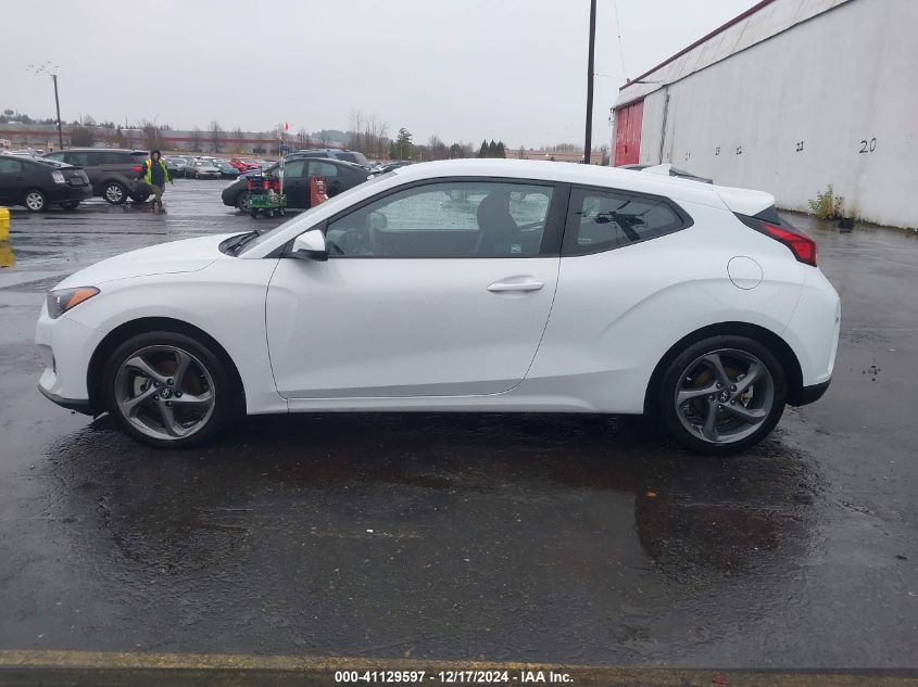 2019 Hyundai Veloster 2.0 VIN: KMHTG6AF2KU019655 Lot: 41129597