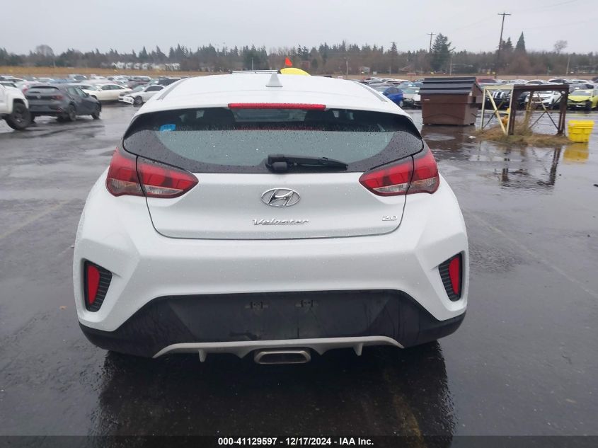 2019 Hyundai Veloster 2.0 VIN: KMHTG6AF2KU019655 Lot: 41129597