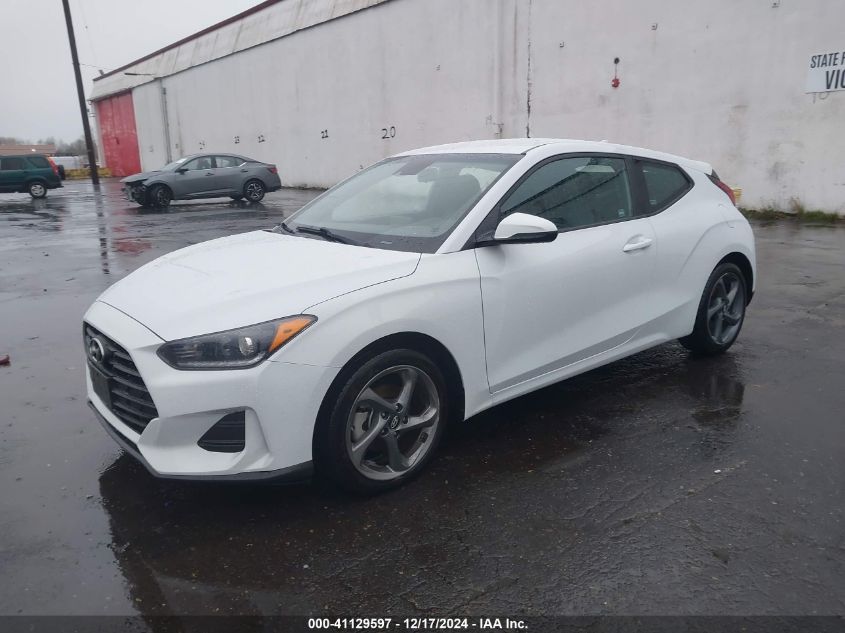 2019 Hyundai Veloster 2.0 VIN: KMHTG6AF2KU019655 Lot: 41129597