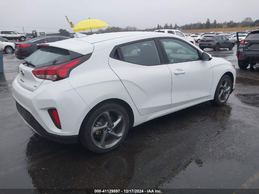 2019 Hyundai Veloster 2.0 VIN: KMHTG6AF2KU019655 Lot: 41129597