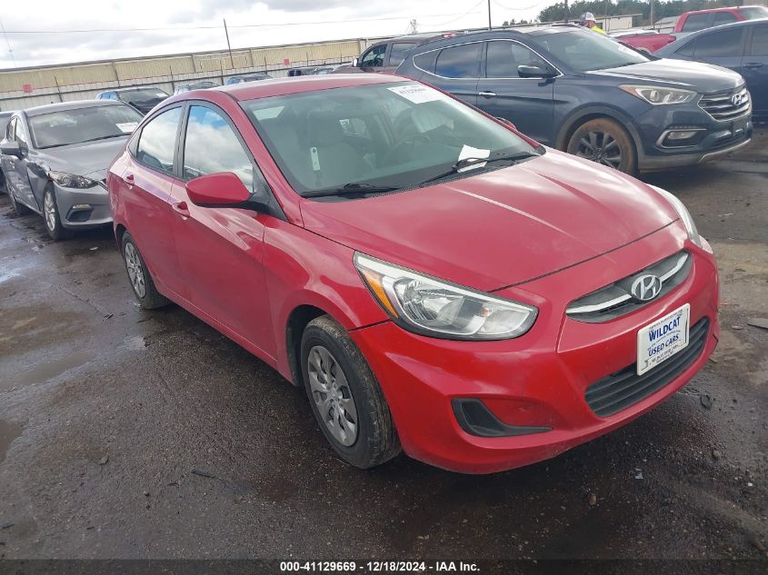 VIN KMHCT4AE5GU020796 2016 Hyundai Accent, SE no.1