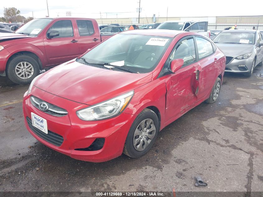 VIN KMHCT4AE5GU020796 2016 Hyundai Accent, SE no.2