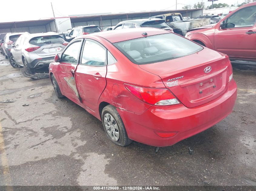 VIN KMHCT4AE5GU020796 2016 Hyundai Accent, SE no.3