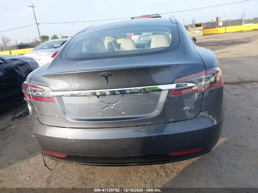 2018 Tesla Model S 100D/75D/P100D VIN: 5YJSA1E24JF258465 Lot: 41129762