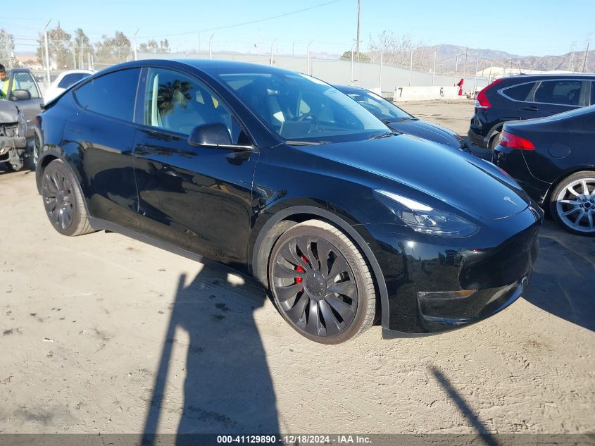 VIN 7SAYGDEF9PF761255 2023 Tesla Model Y, Performan... no.1