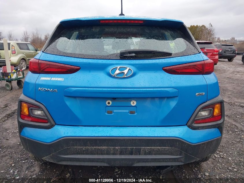 2019 Hyundai Kona Se VIN: KM8K1CAA6KU280867 Lot: 41129956