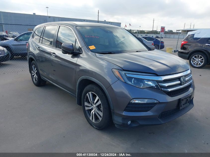 VIN 5FNYF5H47GB033711 2016 Honda Pilot, EX no.1