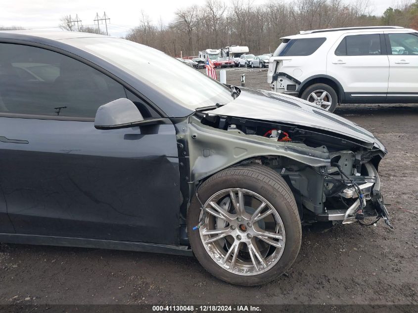 2024 Tesla Model Y Long Range Dual Motor All-Wheel Drive VIN: 7SAYGDEE4RA235364 Lot: 41130048