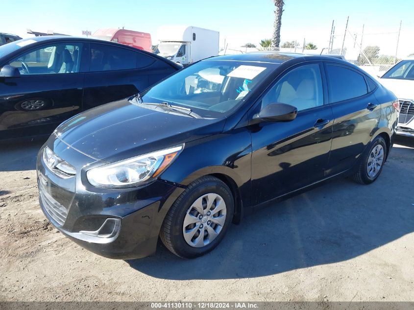 VIN KMHCT4AE7GU162065 2016 Hyundai Accent, SE no.2