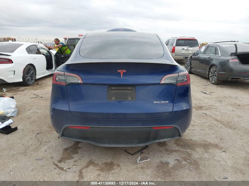 2023 Tesla Model Y Performance Dual Motor All-Wheel Drive VIN: 7SAYGDEF3PF755077 Lot: 41130693