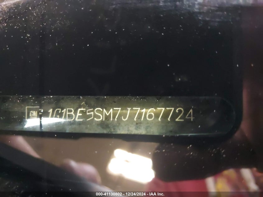 2018 CHEVROLET CRUZE VIN: 1G1BE5SM7J7167724