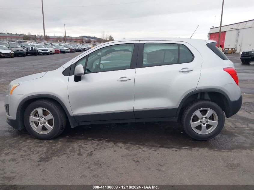 2015 Chevrolet Trax VIN: 3GNC1PSBXFL256473 Lot: 41130809