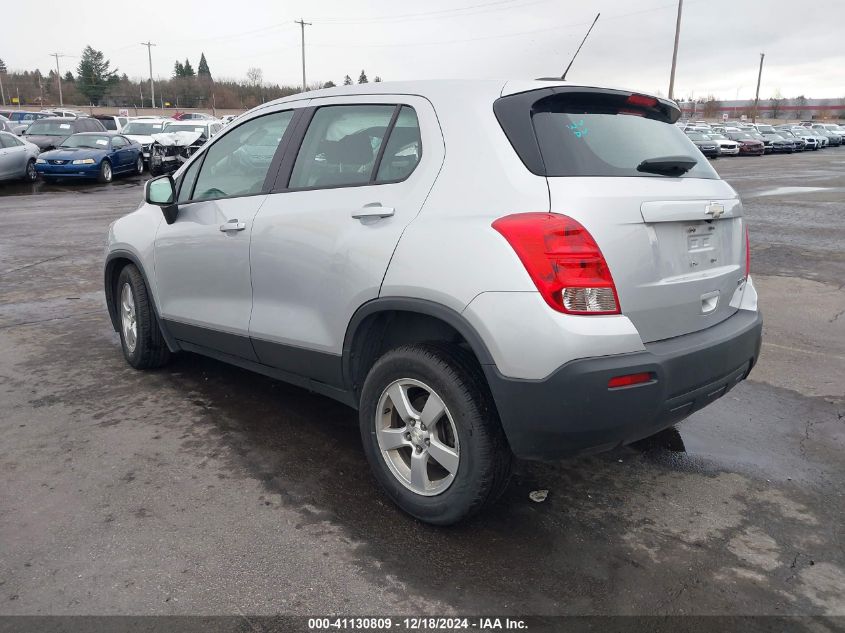 2015 Chevrolet Trax VIN: 3GNC1PSBXFL256473 Lot: 41130809