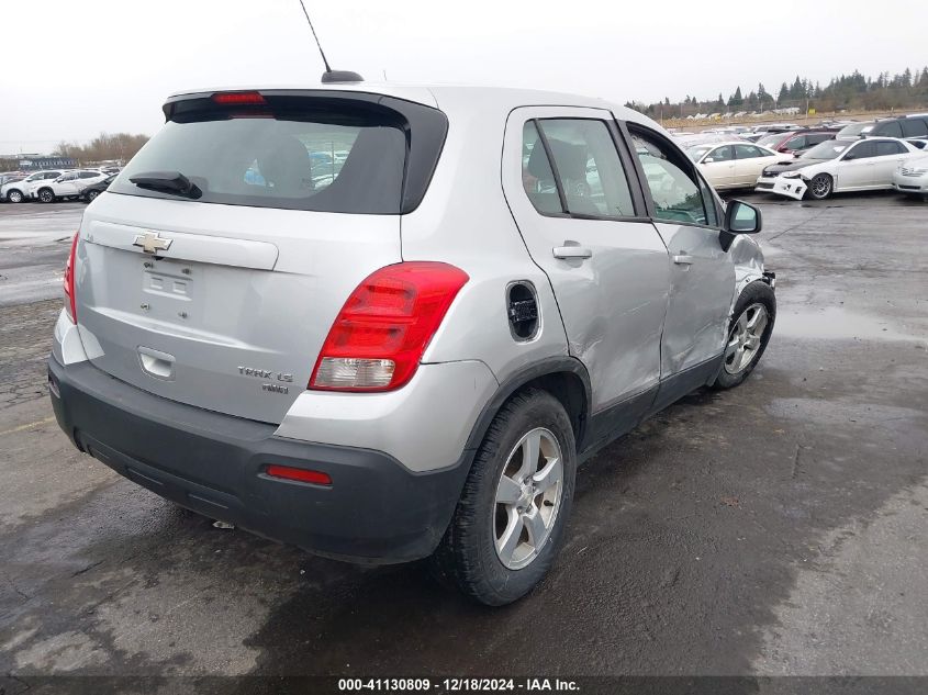 2015 Chevrolet Trax VIN: 3GNC1PSBXFL256473 Lot: 41130809