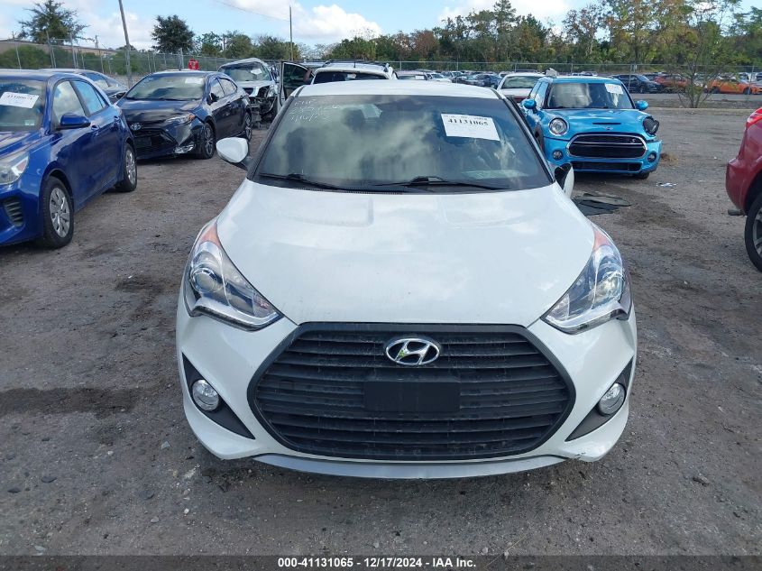 2016 Hyundai Veloster Turbo VIN: KMHTC6AEXGU285726 Lot: 41131065