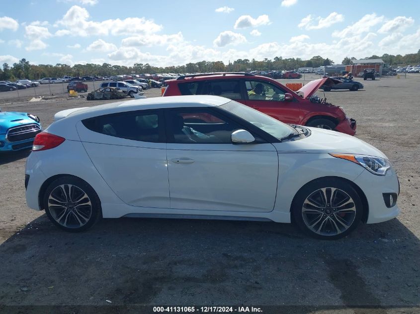 2016 Hyundai Veloster Turbo VIN: KMHTC6AEXGU285726 Lot: 41131065