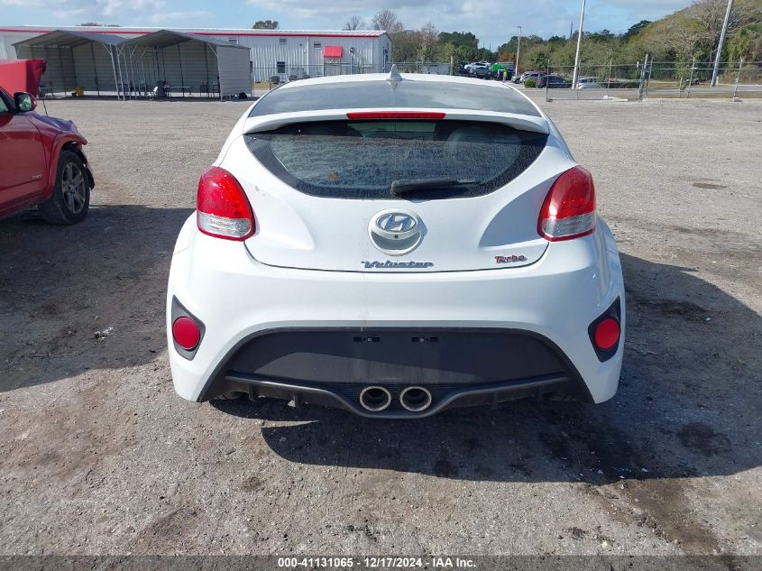 2016 Hyundai Veloster Turbo VIN: KMHTC6AEXGU285726 Lot: 41131065