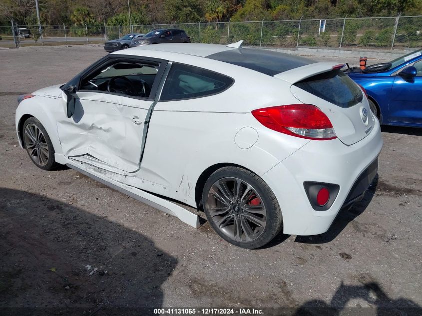 VIN KMHTC6AEXGU285726 2016 Hyundai Veloster, Turbo no.3