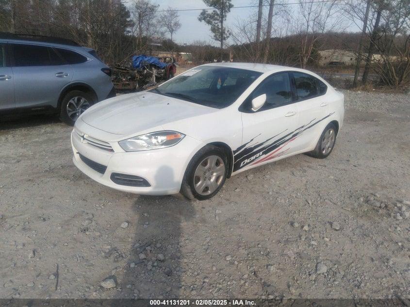 Vin: 1c3cdfaa1fd212861, lot: 41621380, dodge dart se 20152