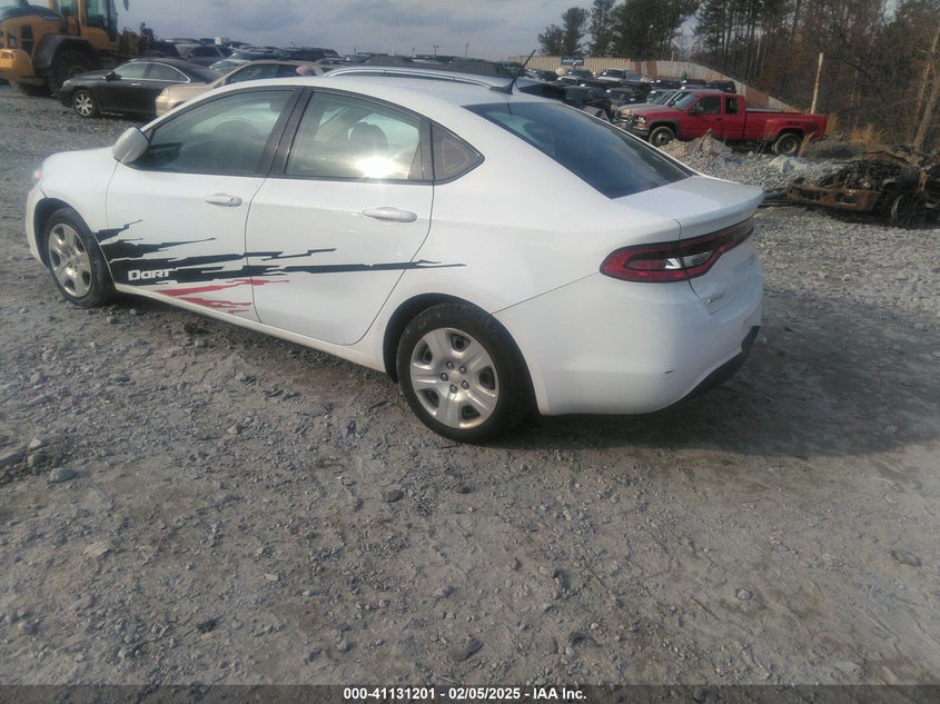 Vin: 1c3cdfaa1fd212861, lot: 41621380, dodge dart se 20153