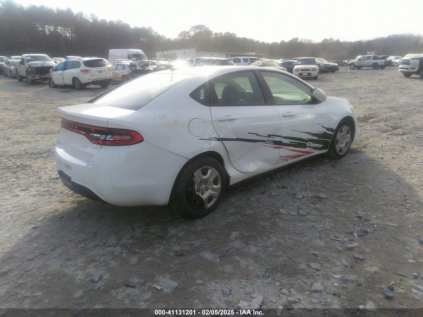 Vin: 1c3cdfaa1fd212861, lot: 41621380, dodge dart se 20154