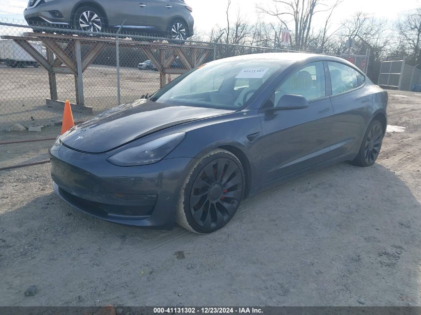 VIN 5YJ3E1EC8PF623000 2023 Tesla Model 3, Performan... no.2