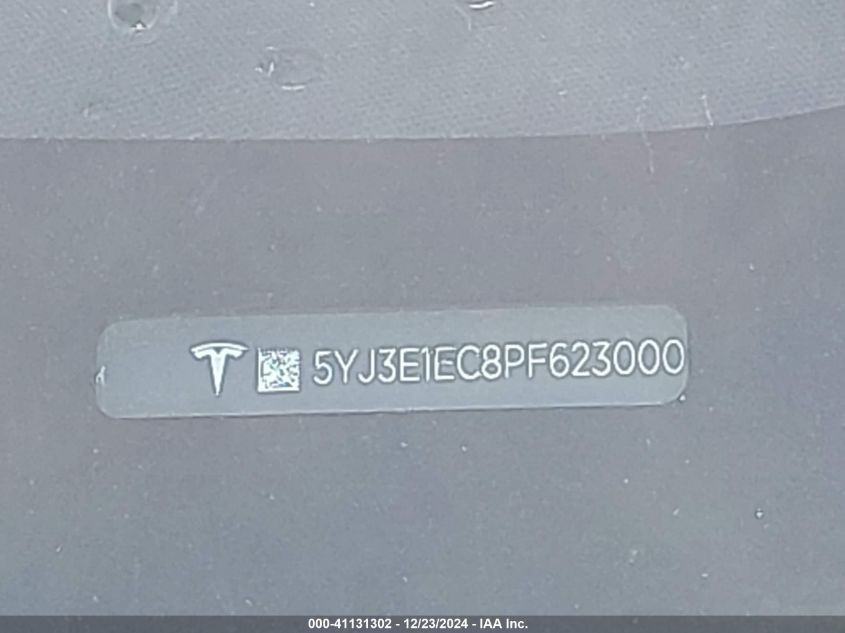 VIN 5YJ3E1EC8PF623000 2023 Tesla Model 3, Performan... no.9