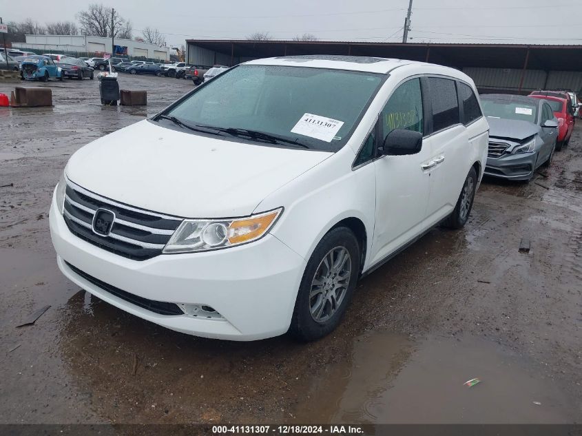 VIN 5FNRL5H69DB090261 2013 Honda Odyssey, Ex-L no.2