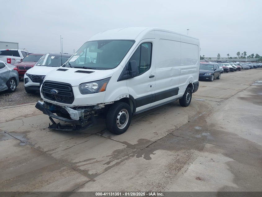 Vin: 1ftye2cm9kka65628, lot: 41621530, ford transit-150 20192