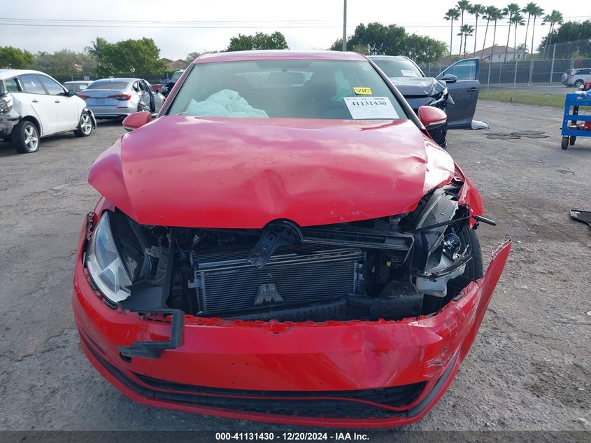 2017 VOLKSWAGEN GOLF VIN: 3VW217AUXHM030001