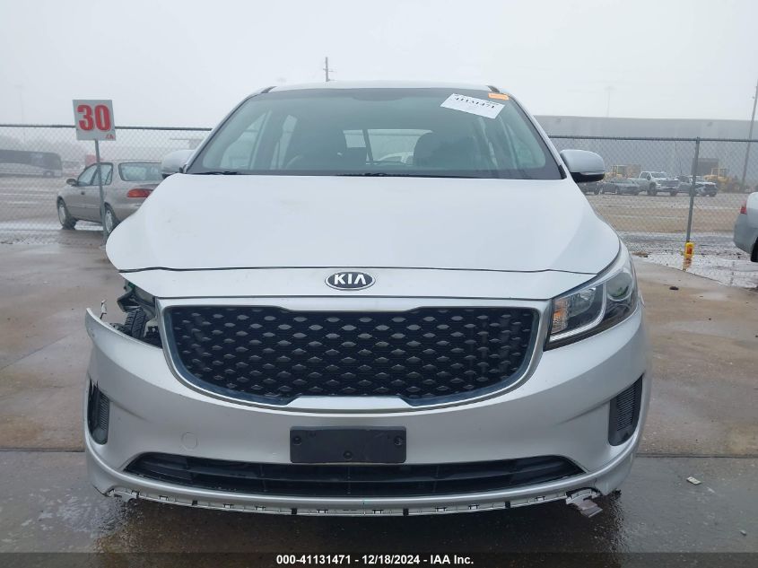 2016 Kia Sedona L VIN: KNDMA5C16G6186117 Lot: 41131471