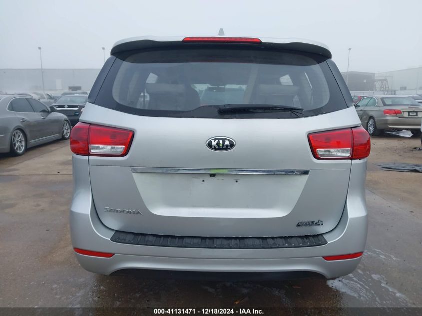 2016 Kia Sedona L VIN: KNDMA5C16G6186117 Lot: 41131471