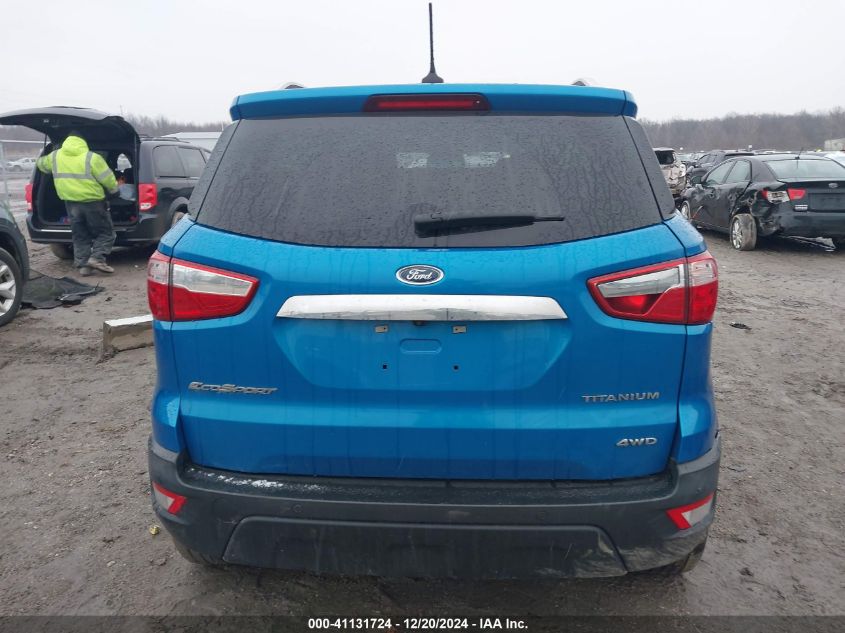 2019 Ford Ecosport Titanium VIN: MAJ6S3KL1KC261576 Lot: 41131724