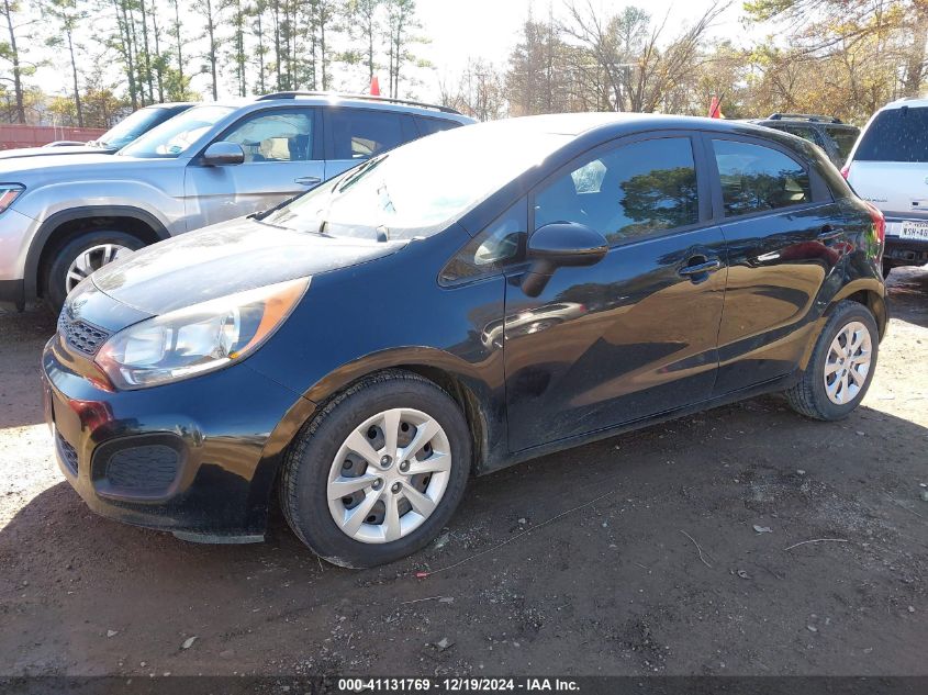 VIN KNADM5A37D6231098 2013 KIA Rio, LX no.2