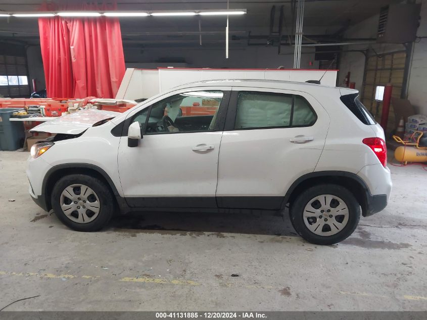 2017 Chevrolet Trax Ls VIN: 3GNCJKSB1HL233508 Lot: 41131885