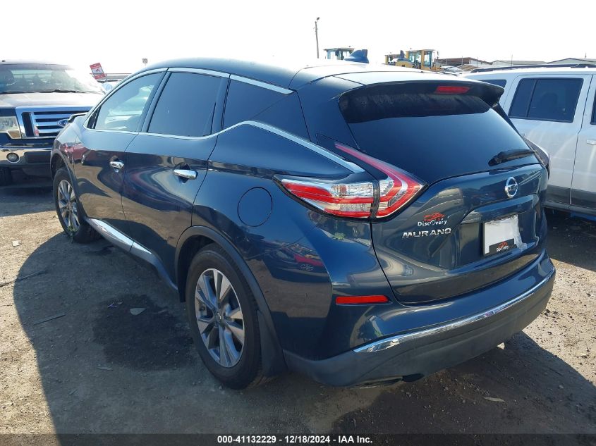 VIN 5N1AZ2MG3GN149542 2016 Nissan Murano, S no.3