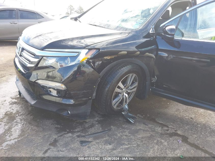 VIN 5FNYF6H52HB033874 2017 Honda Pilot, Ex-L no.6