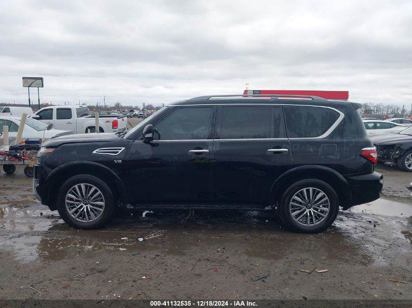 2021 Nissan Armada Sl 4Wd VIN: JN8AY2BBXM9794681 Lot: 41132535