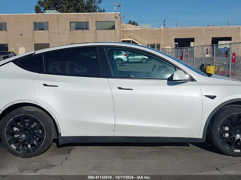 2022 Tesla Model Y Long Range Dual Motor All-Wheel Drive VIN: 7SAYGDEE3NF347201 Lot: 41132816