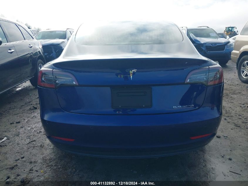 2019 Tesla Model 3 Long Range/Mid Range/Standard Range/Standard Range Plus VIN: 5YJ3E1EA2KF411846 Lot: 41132892