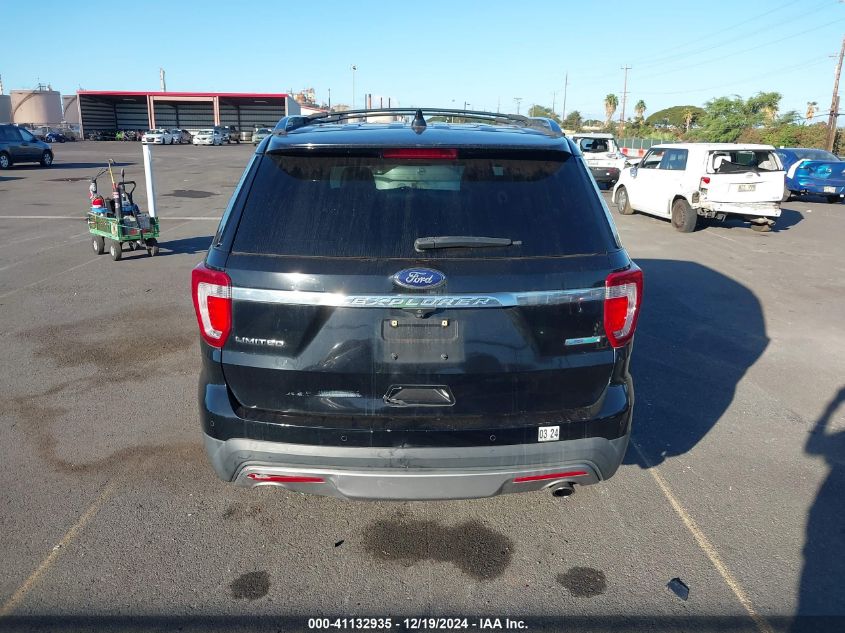 2016 Ford Explorer Limited VIN: 1FM5K7FH2GGB63509 Lot: 41132935