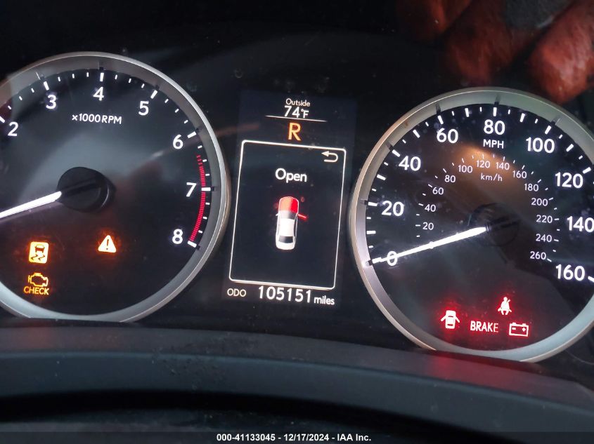 2014 LEXUS IS 250 VIN: JTHBF1D23E5003444