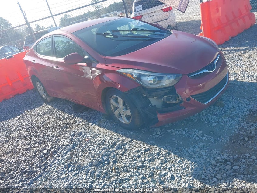2014 HYUNDAI ELANTRA VIN: KMHDH4AE1EU170956