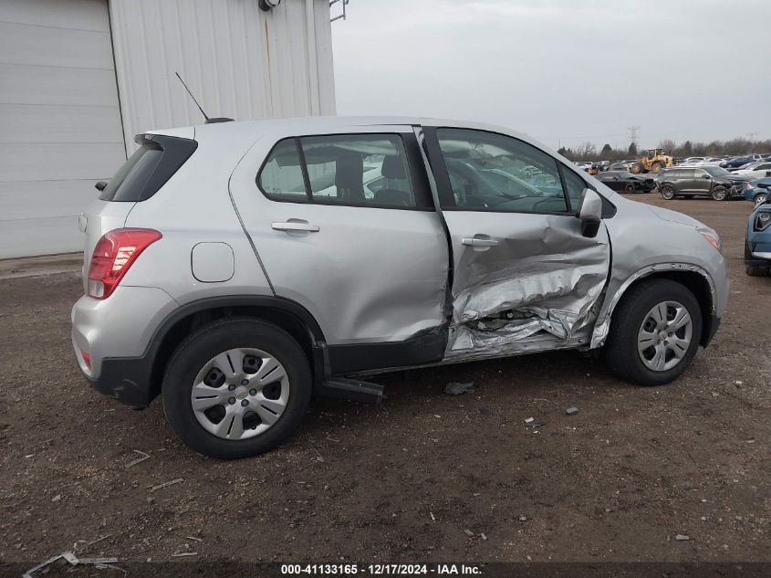 2018 Chevrolet Trax Ls VIN: 3GNCJKSB7JL376145 Lot: 41133165