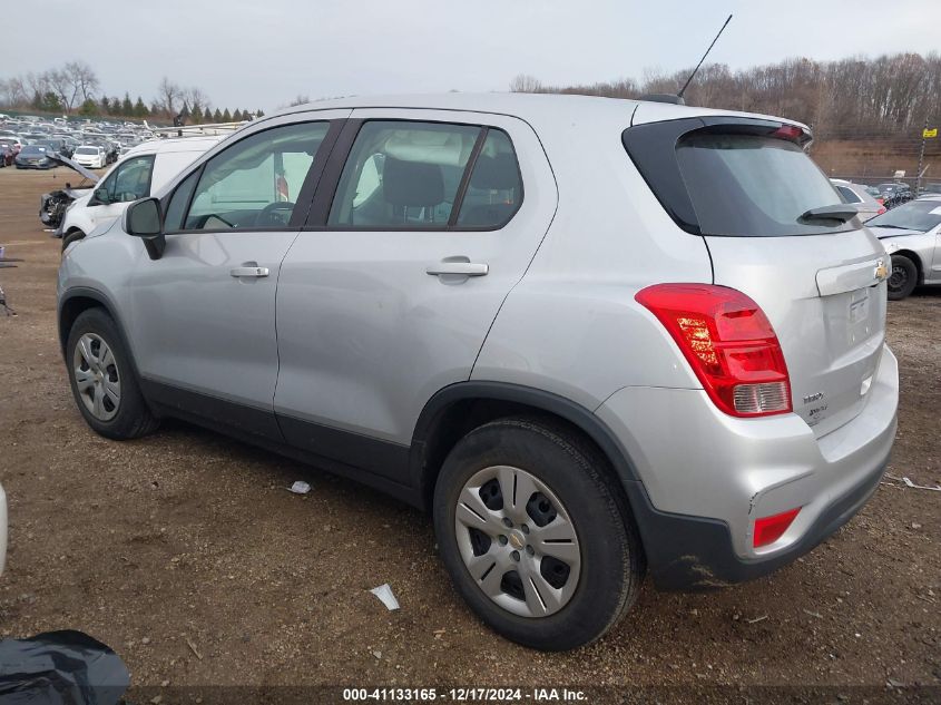 2018 Chevrolet Trax Ls VIN: 3GNCJKSB7JL376145 Lot: 41133165