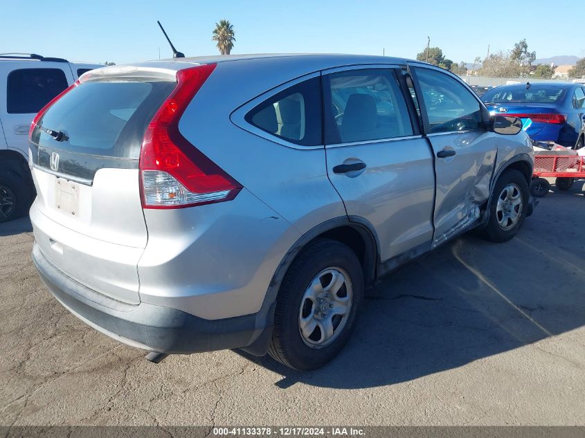 VIN 5J6RM3H33DL027025 2013 Honda CR-V, LX no.4