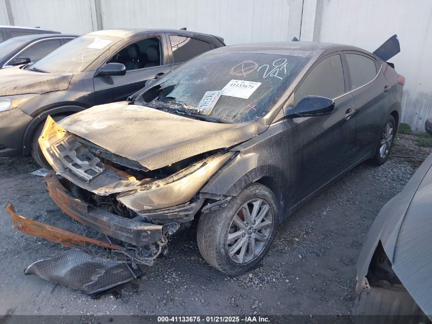 VIN KMHDH4AE1FU299541 2015 Hyundai Elantra, SE no.2